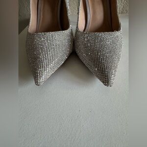 Steve Madden Women's Daisie Dress Pump - SILVER RHINESTONE